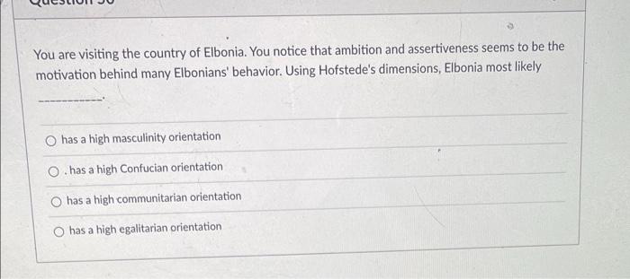 please answer all :) You are visiting the country