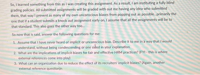 So, I learned something from this as I was