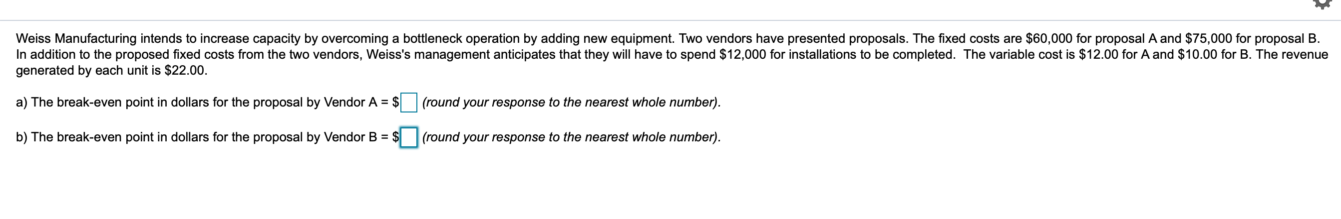 1. 2. The annual profit from an investment is