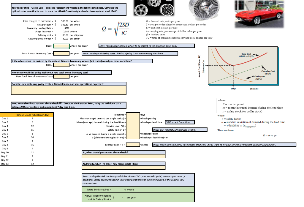 Your repair shop - Classic Cars - also sells
