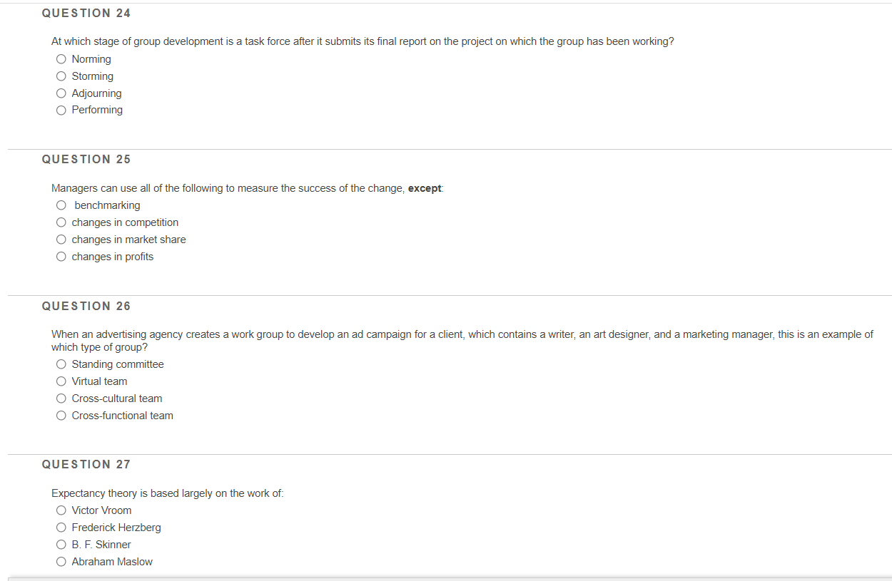 please answer all questions correctly QUESTION 24