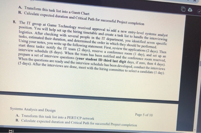 8. The IT group at Game Technology received