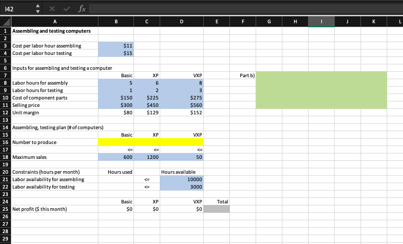 A small desktop computer producer has three