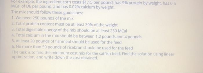 We are trying to create a new feed for a catfish