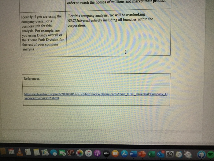 complete the 5 force analysis on NBC Topic