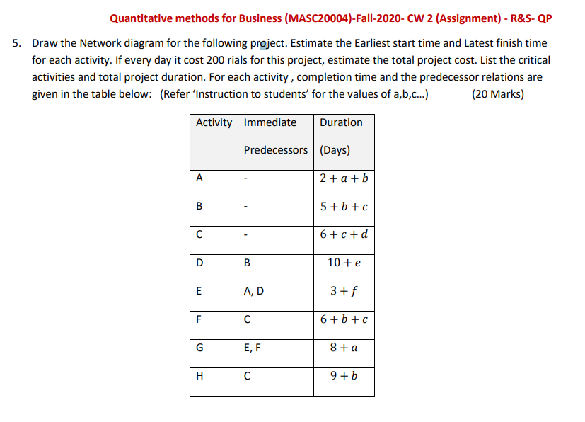 use the this information to solve the question: