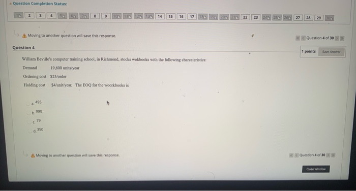 Question Completion Status: > Moving to another