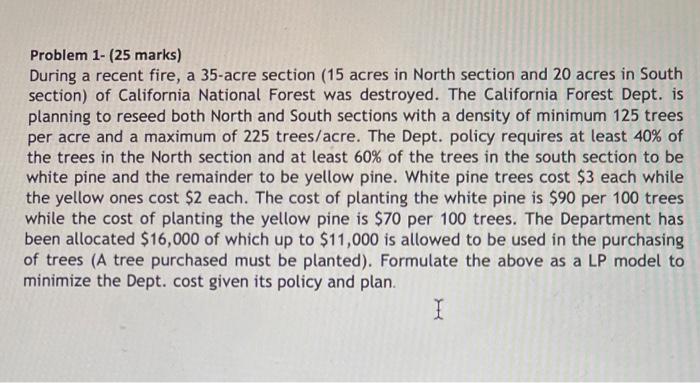 Problem 1- (25 marks) During a recent fire, a