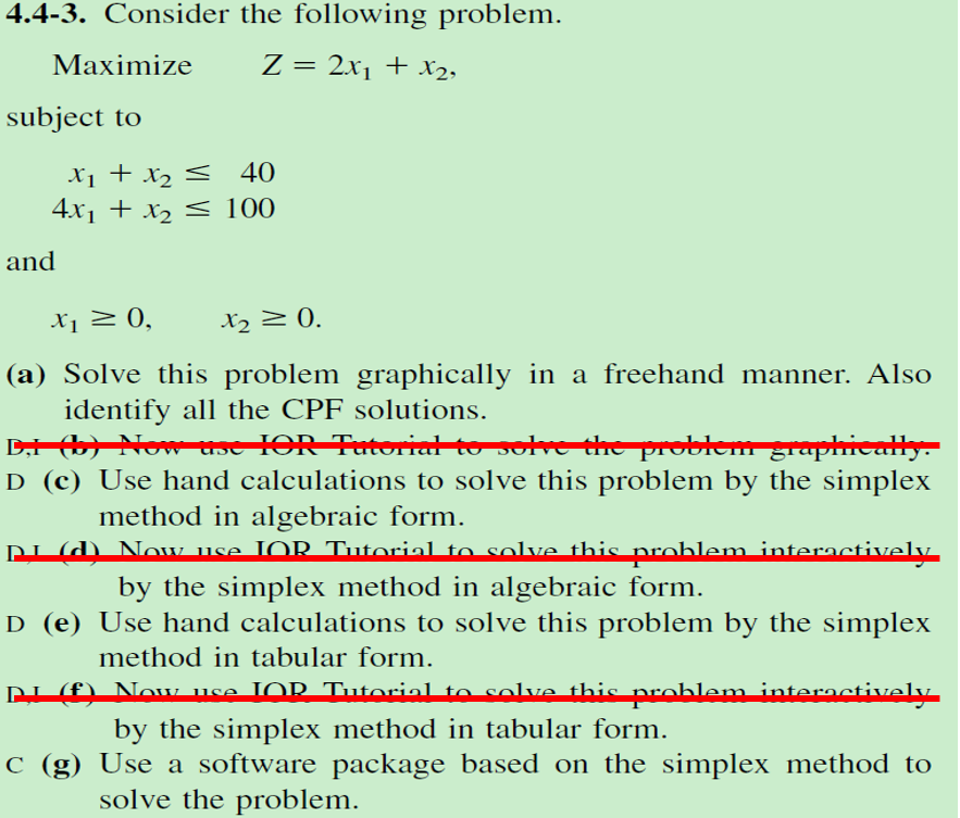 4.4-3. Consider the following problem. Maximize