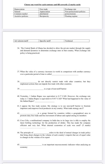 Choose one word for each stenes and correctly2