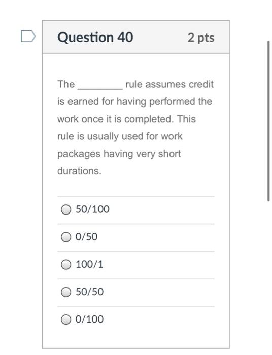solve all U Question 41 2 pts Consider the