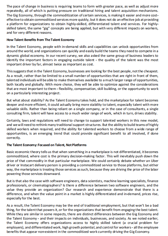 Subject: Strategic Training and Development