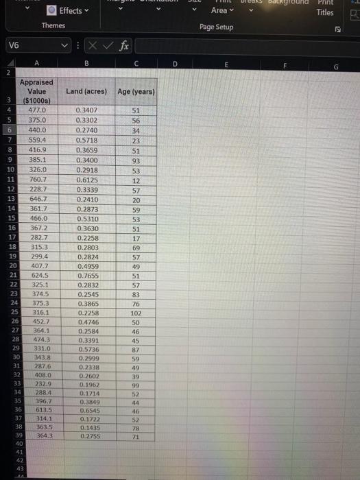 Please use excel 8 Problem 4. Data in this