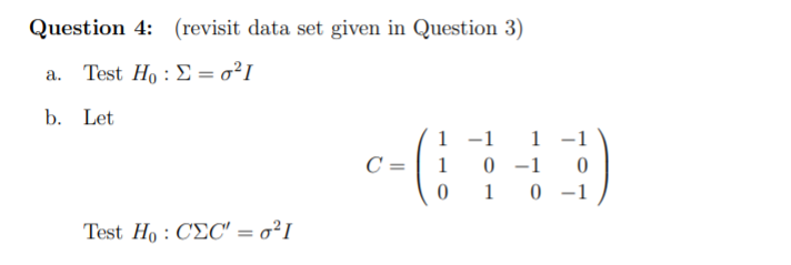 data: Tree N E S W 1 72 66 76 77 2 60 53 66 63 3