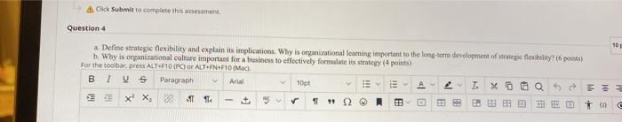 asap Click Submit to complete the assessment