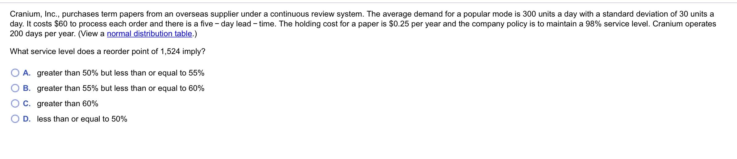 Cranium, Inc., purchases term papers from an