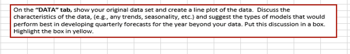 A B C D E F G H I L M Quarterly Revenue for