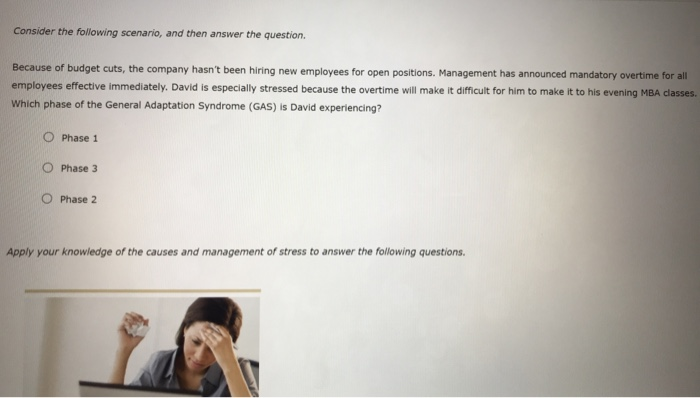 Consider the following scenario, and then answer