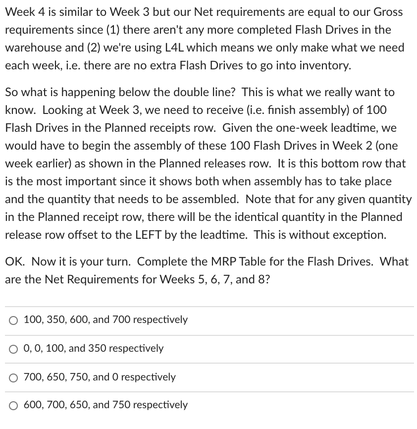 We're going to attempt some MRP Tables with this