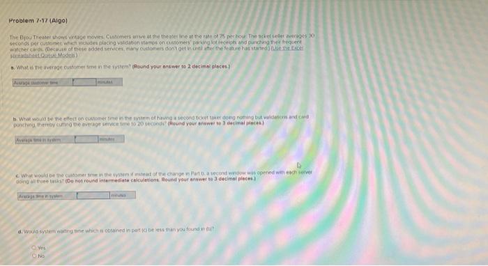 Problem 7-17 (Algo) The Do Theater show movies