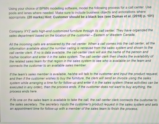 The modeling software is Bizagi modeler Using