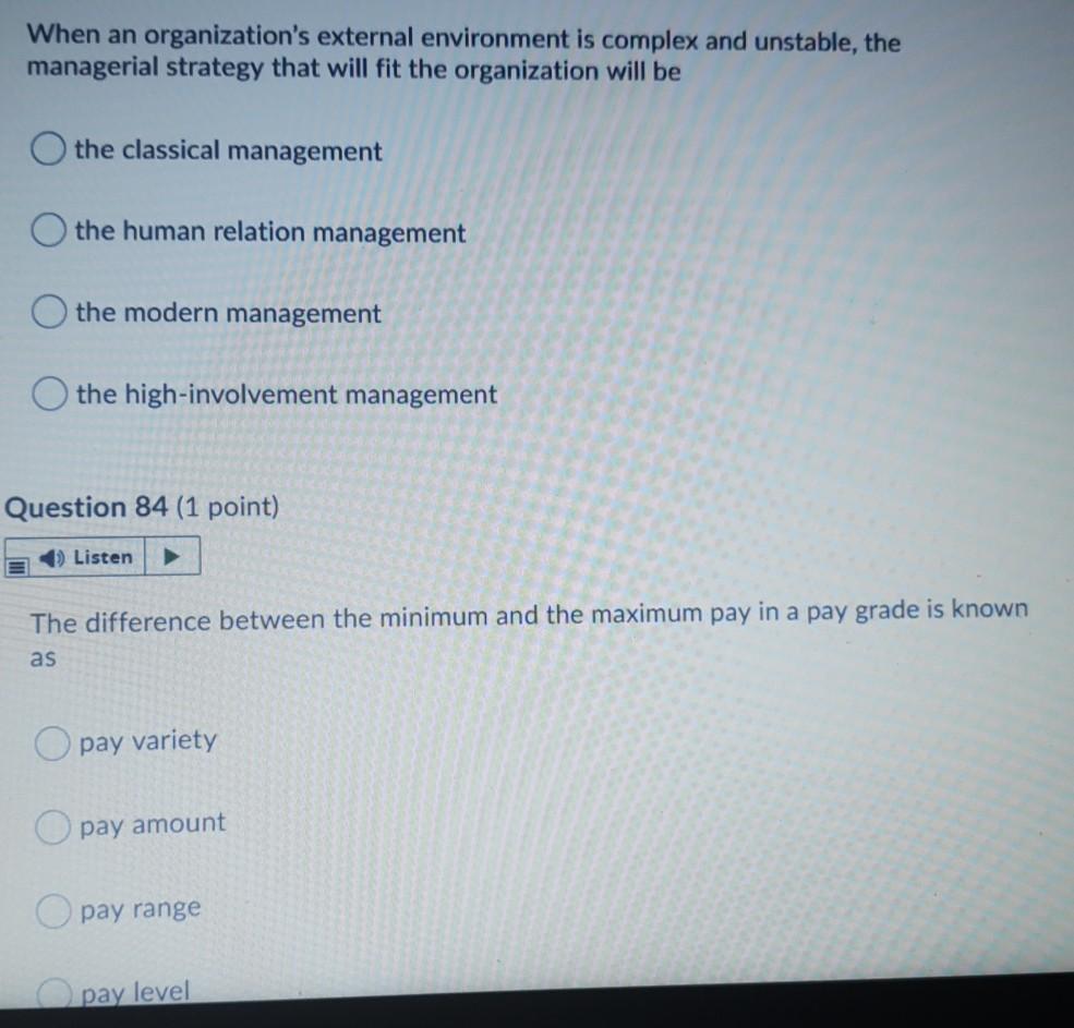 When an organization's external environment is