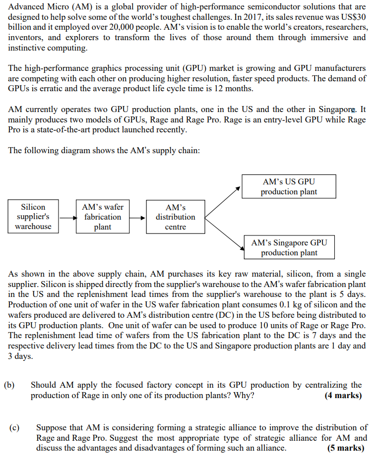 Advanced Micro (AM) is a global provider of