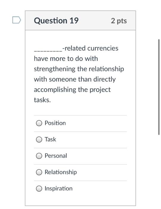solve all Question 18 2 pts A technology firm has