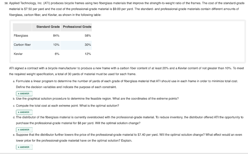 38. Applied Technology, Inc. (ATI) produces