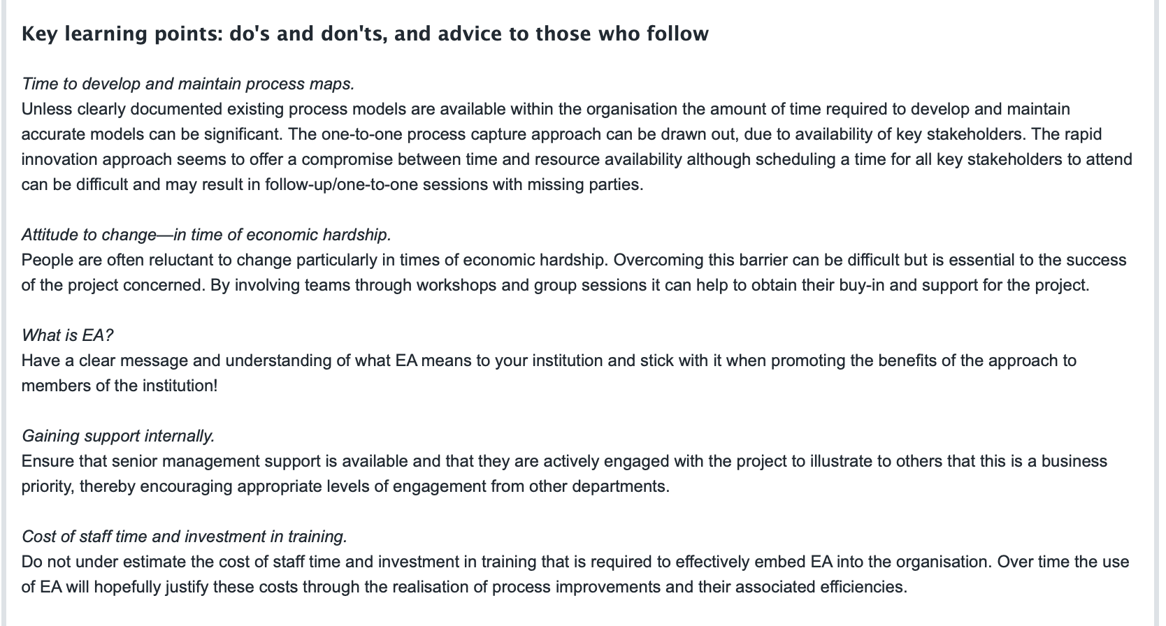 Read the case study then answer 2) For each TOGAF