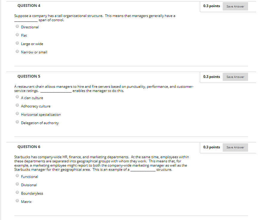 QUESTION 4 0.3 points Save Answer Suppose a