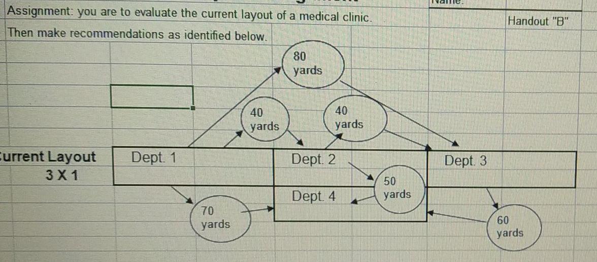 Handout "B" Assignment: you are to evaluate the