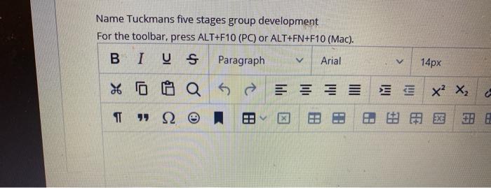 asap Name Tuckmans five stages group development