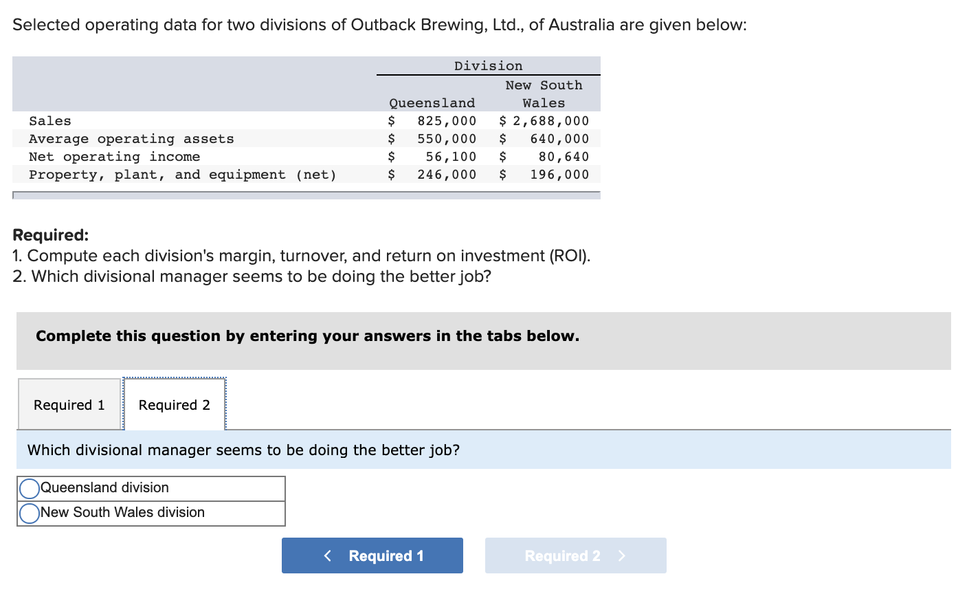 This is all the information I was provided with.