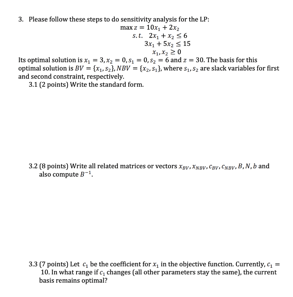 3. Please follow these steps to do sensitivity