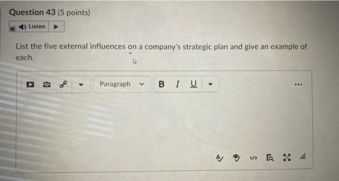 this is a marketing question Question 43 (5