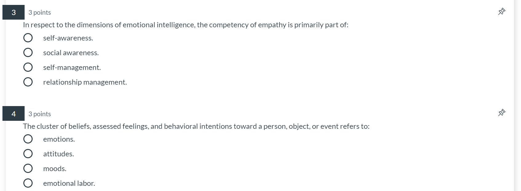 1 3 points What does it mean that all emotions