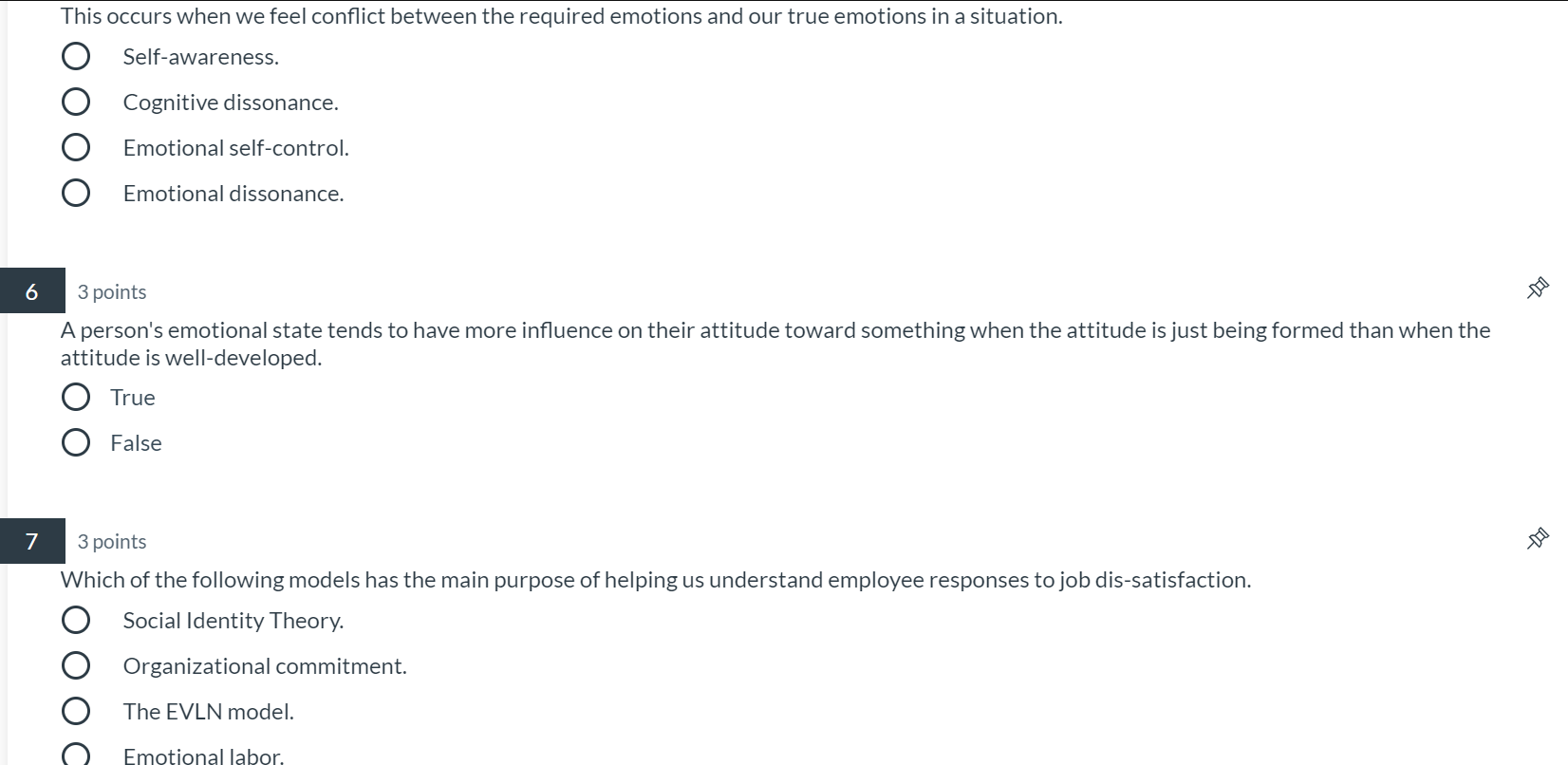 1 3 points What does it mean that all emotions