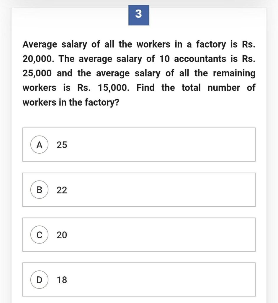 Operations Management 3 Average salary of all the