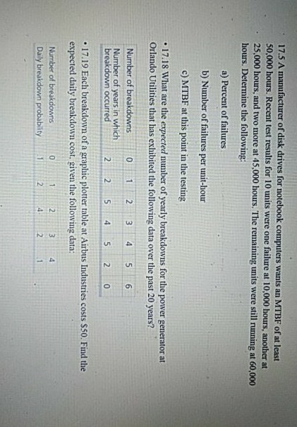 17.5 A manufacturer of disk drives for notebook