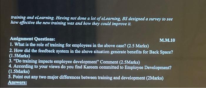 Read the case given and answer the questions: