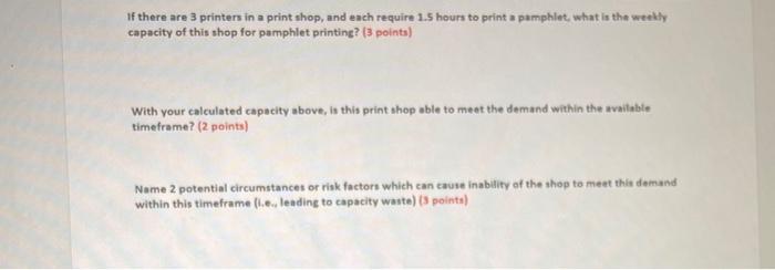 CHIC 7. In order to print materials for a