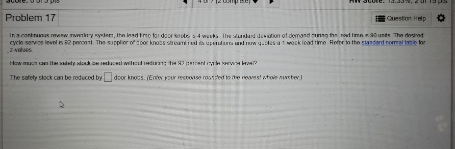 piele) pis Problem 17 Question Help In a