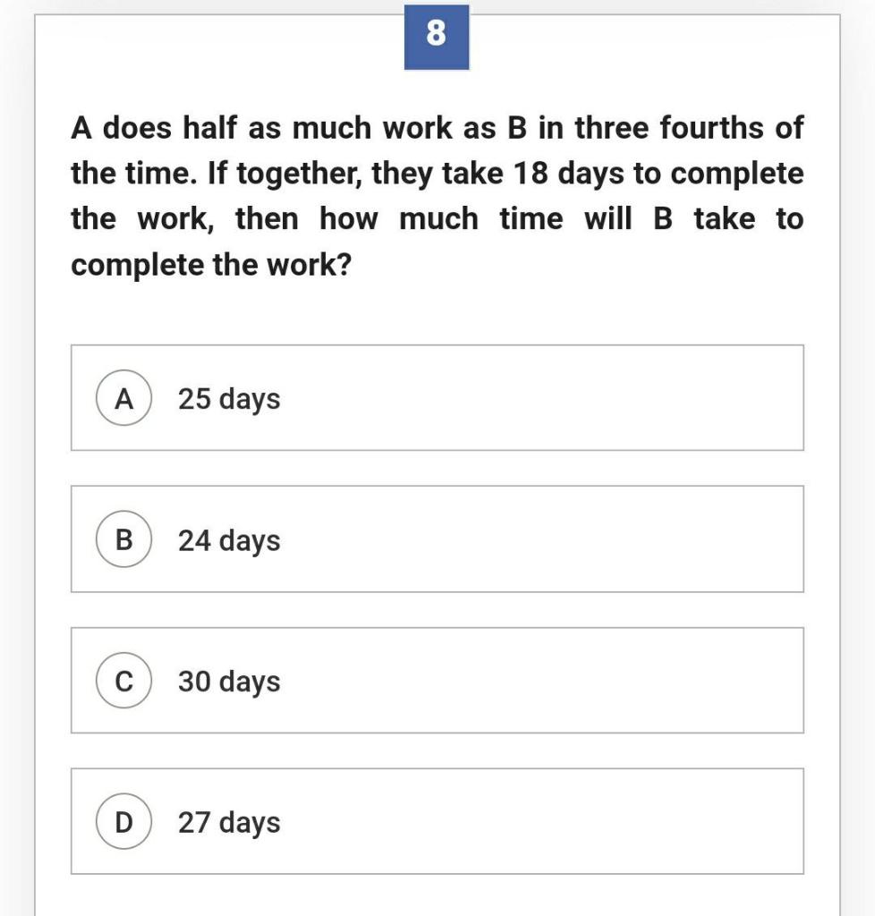 Operations Management 8 A does half as much work