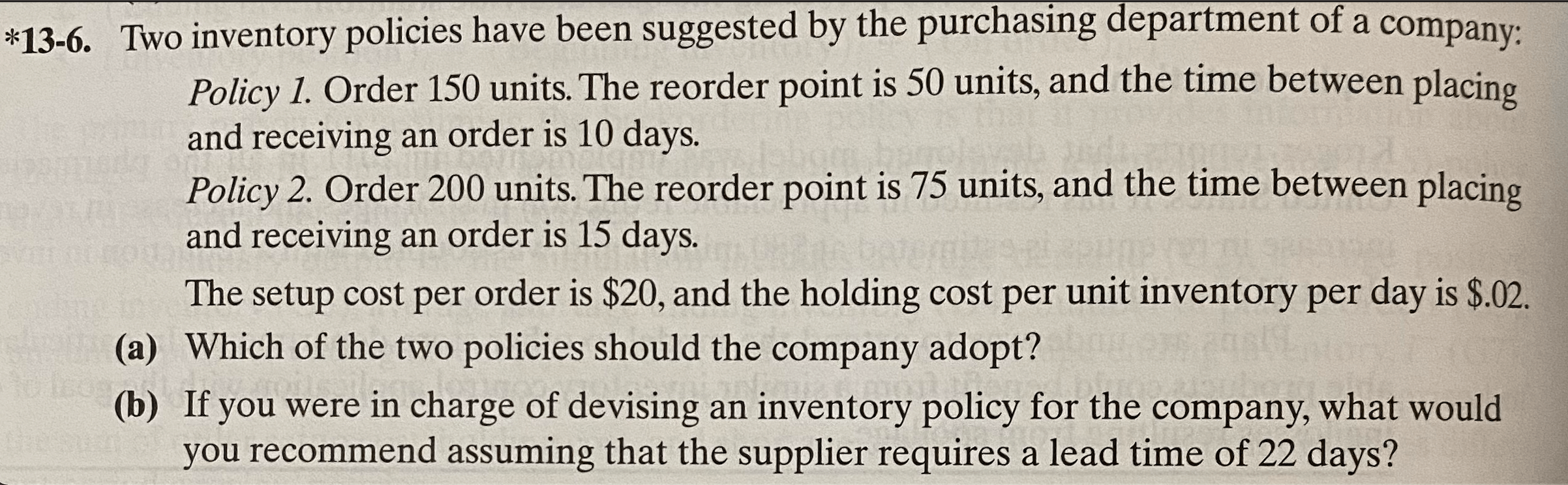 Solve the problems listed below by hand, using