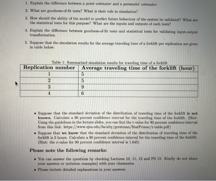 1. Explain the difference between a point