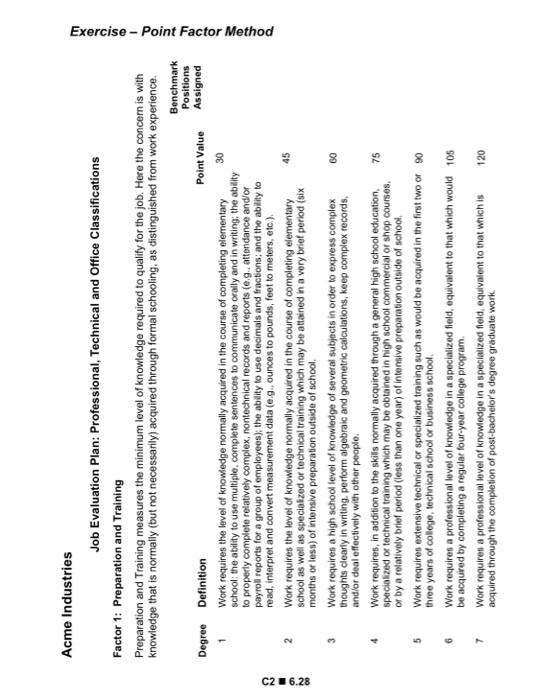 we have to match the factors with the job