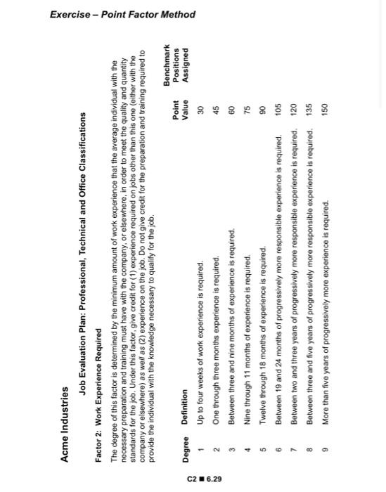 we have to match the factors with the job