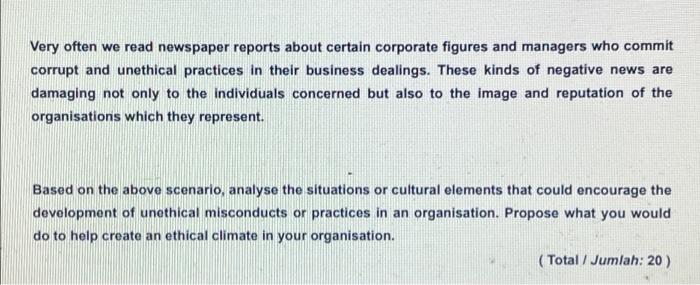 Very often we read newspaper reports about