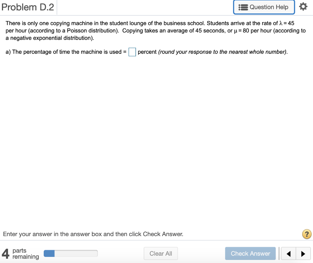 For _______ queuing model, the relationship for